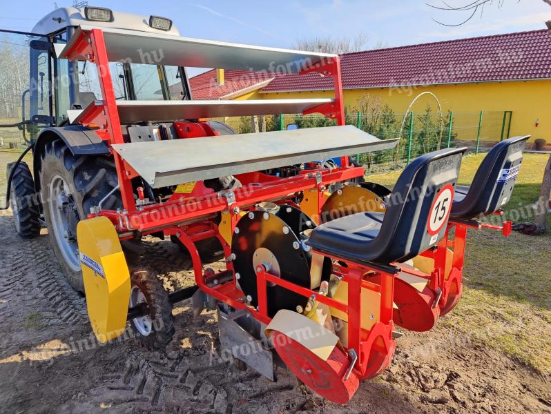 Mandini 2 soros csészés palántázó gép eladó újszerű állapotban