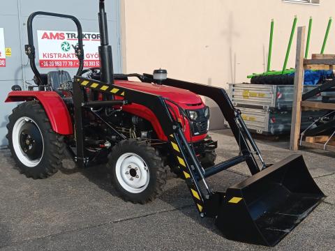 Új AMS 354 összkerékhajtású,  szervokormányos traktor homlokrakodóval Új AMS 354 összkerékhajtású,  szervokormányos traktor homlokrakodóval