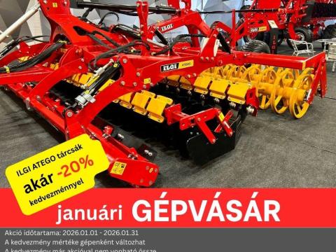 GÉPVÁSÁR -20% I ILGI ATEGO tárcsa I 4-6 méter GÉPVÁSÁR -20% I ILGI ATEGO tárcsa I 4-6 méter
