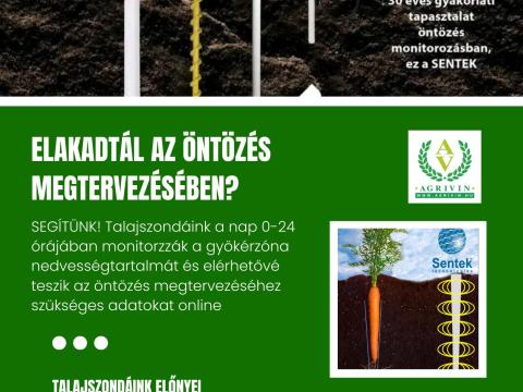 Sentek folyamatos talajnedvesség mérő szonda Sentek folyamatos talajnedvesség mérő szonda