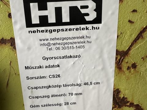 Gyorscsatlakozó 70 mm-es csapszeghez Gyorscsatlakozó 70 mm-es csapszeghez