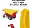 Kerekes benzinmotoros mini dömper - PowerPac - MC1000