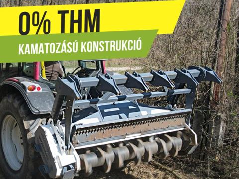 Erdészeti szárzúzó, zúzó, mulcsozó 180 cm (fixfogas) / Delta XL 1850 Grizzly - 0 % THM