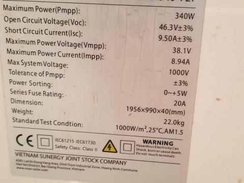 Napelemrendszer eladó 8x40 kW Napelemrendszer eladó 8x40 kW