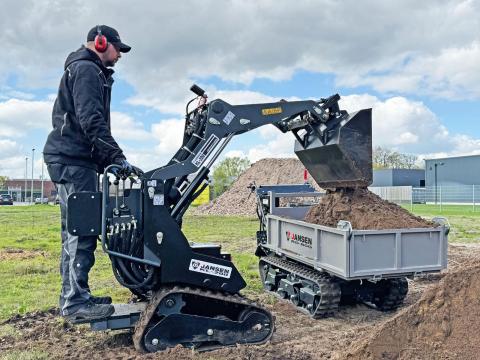 Kompakt rakodó Jansen KL-200,  Stand-On Skid Steer IGJ