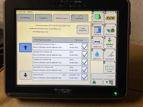 John Deere GreenStar Display 2630 - AutoTrac,  SectionControl,  N-Sensing,  iTec-Aktivierung John Deere GreenStar Display 2630 - AutoTrac,  SectionControl,  N-Sensing,  iTec-Aktivierung