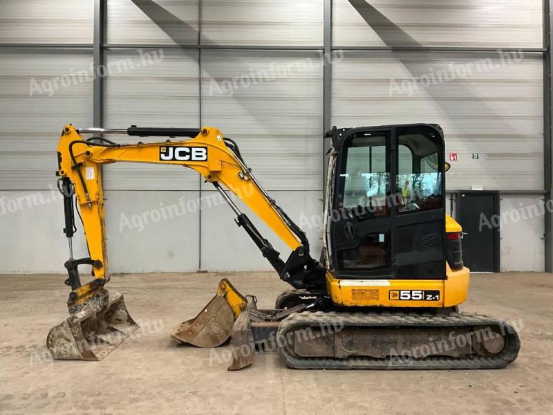 JCB 55 Z-1 / 2017 / 3000 üzemóra / 2 db kanál / Klíma / Lízing 20%-tól