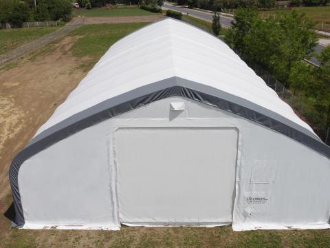 18,3 × 36,6 × 7,62 m-es profi minőségű fehér raktársátor