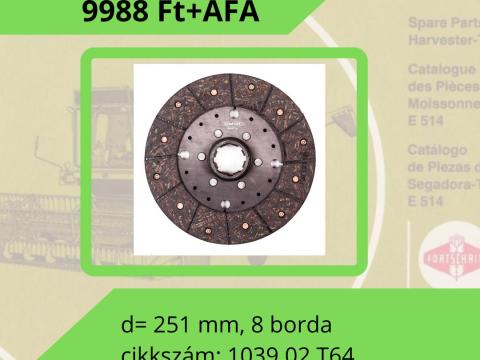 Fortschritt kombájn kuplungtárcsa E-514,  E-280 Fortschritt kombájn kuplungtárcsa E-514,  E-280