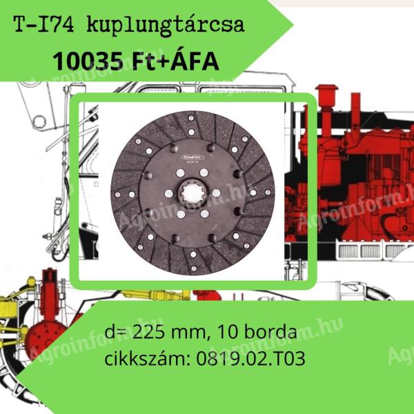 T-174 Weimar kuplungtárcsa