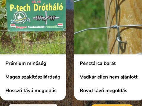 Nincs több vadkár a P-Tech vadhálóval! Mutatjuk a különbséget: 5-10% kedvezmény Nincs több vadkár a P-Tech vadhálóval! Mutatjuk a különbséget: 5-10% kedvezmény