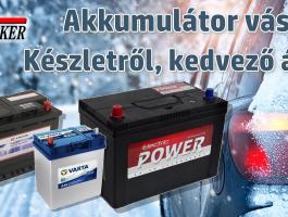 Akkumulátorok kedvező áron