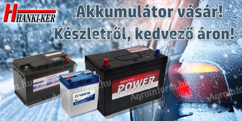 Akkumulátorok kedvező áron