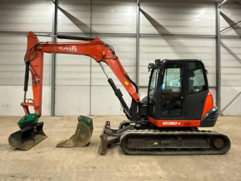 Kubota KX080-4 A / 2016 / 2250 ó / 2 db kanál / Lízing 20%-tól