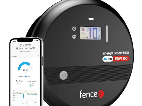 Fencee intelligens EDC100 villanypásztor 10 J,  LTE,  GPS,  e-SIM,  Bluetooth FenceeCloud Fencee intelligens EDC100 villanypásztor 10 J,  LTE,  GPS,  e-SIM,  Bluetooth FenceeCloud