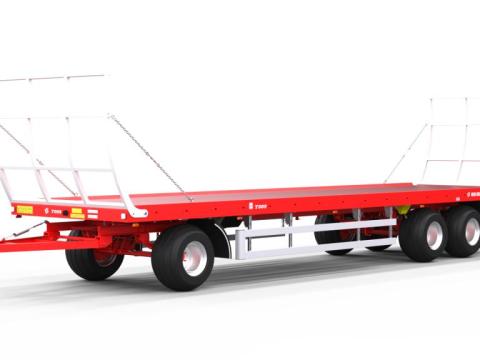 Készletről azonnal! Metal-Fach T009 bálaszállító pótkocsi, 3 tengelyes