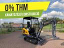 Mini forgókotró, kotró, árokásó nyitott fülkével (1780 kg) / Eurotrac HE18 - 0 % THM