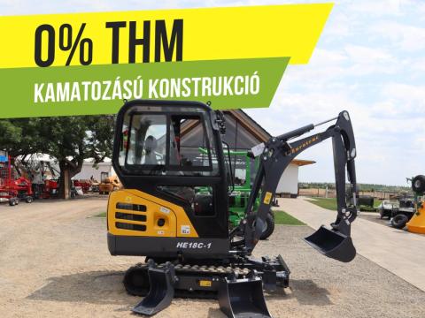 Mini forgókotró, kotró, árokásó zárható kabinnal (1850 kg) / Eurotrac HE18-C - 0 % THM Mini forgókotró, kotró, árokásó zárható kabinnal (1850 kg) / Eurotrac HE18-C - 0 % THM