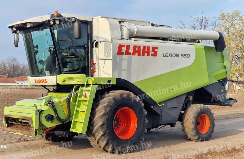 Claas Lexion 550 + V660 + Doblassító