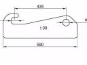 Homlokrakodó váltóadapter / gyorscsatlakozó 3300 kg Volvo L40 / 45 Kramer 880-hoz AL-ról E