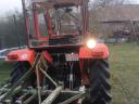 Kubota MU 4501 4*4 traktor homlok- rakodóval,  illetve bála tüskével fűthető fülkével e