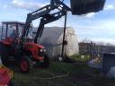 Kubota MU 4501 4*4 traktor homlok- rakodóval,  illetve bála tüskével fűthető fülkével e