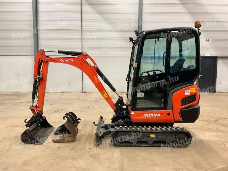 Kubota KX019-4 / 2018 / 1550 óra / 3 db kanál / Lízing 20%-tól