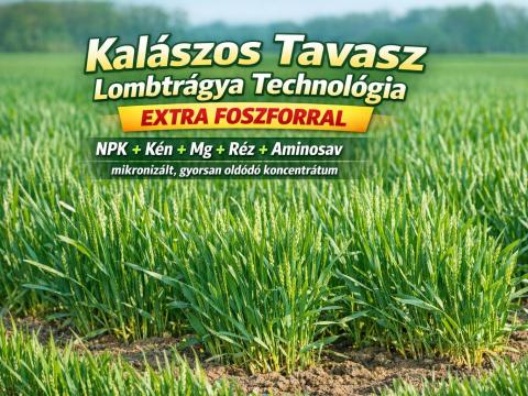 Kalászos tavaszi lombtrágya technológia – extra foszforral