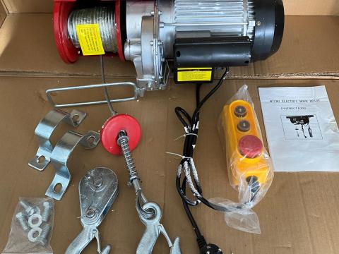 Elektromos csörlő 500kg - 1000kg terhelésű,  6-12 m acélsodrony,  1600 W motor * Welnek Tools Professional * PA1000 * Elektromos csörlő 500kg - 1000kg terhelésű,  6-12 m acélsodrony,  1600 W motor * Welnek Tools Professional * PA1000 *