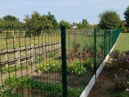 Táblás kerítés panel,  drótfonat,  drótháló,  vadháló,  drótkerítés,  oszlop,  kapu