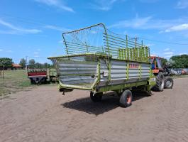 Claas K 28 köbös hamszter rendfelszedő kocsi 15 db szecskázókés