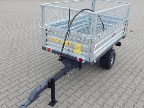 TRX RM25 kéttengelyes,  2,5 tonnás billenős pótkocsi magasítóval,  világítással TRX RM25 kéttengelyes,  2,5 tonnás billenős pótkocsi magasítóval,  világítással