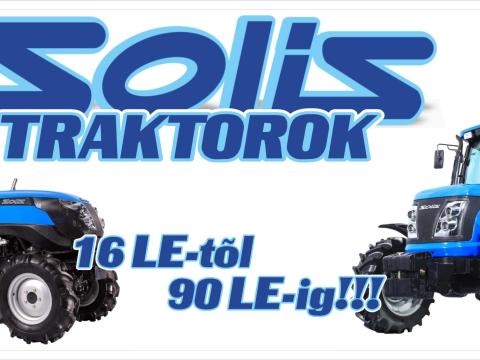 SOLIS traktorok azonnal KÉSZLETRŐL SOLIS traktorok azonnal KÉSZLETRŐL