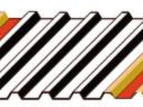 Műanyag,  szálerősített trapézbordás bevilágító