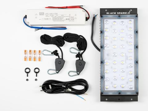 Ledium Black Sparkle® növényvilágító LED DIY készlet, teljes spektrumú, IP65, 140°, 80W Ledium Black Sparkle® növényvilágító LED DIY készlet, teljes spektrumú, IP65, 140°, 80W