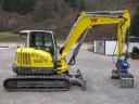 Wacker Neuson EZ80 kotrógép gereblyével