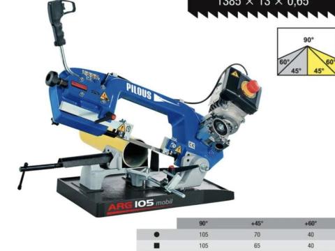 PILOUS ARG 105 mobil manuális szalagfűrészgép PILOUS ARG 105 mobil manuális szalagfűrészgép