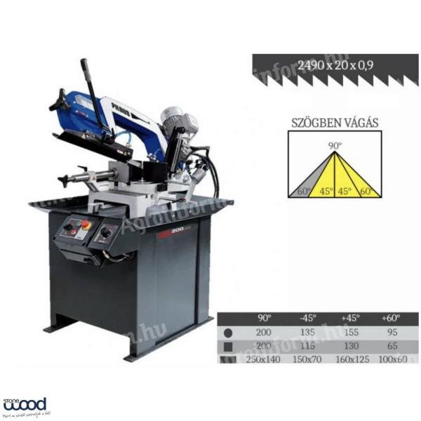 PILOUS ARG 200 PLUS gravitációs szalagfűrészgép