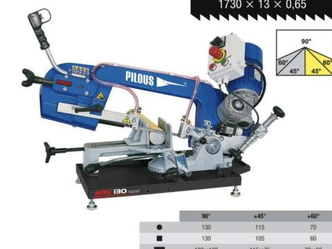 PILOUS ARG 130 Super manuális szalagfűrészgép PILOUS ARG 130 Super manuális szalagfűrészgép