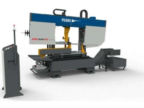 PILOUS ARG 640 DC S.A.F. kétoszlopos félautomata szalagfűrészgép PILOUS ARG 640 DC S.A.F. kétoszlopos félautomata szalagfűrészgép