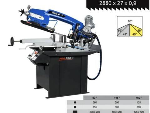 PILOUS ARG 260 H gravitációs hidraulikus szalagfűrészgép PILOUS ARG 260 H gravitációs hidraulikus szalagfűrészgép
