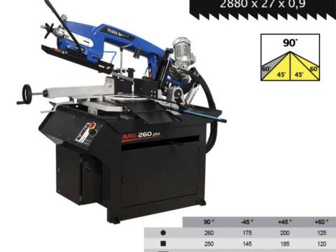 PILOUS ARG 260 PLUS gravitációs szalagfűrészgép PILOUS ARG 260 PLUS gravitációs szalagfűrészgép