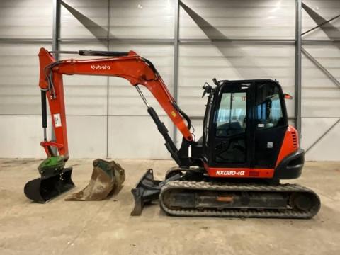 Kubota KX080-4A midi kotró / 2018 / 3.480 üzemóra / Lízing 20%-tól Kubota KX080-4A midi kotró / 2018 / 3.480 üzemóra / Lízing 20%-tól
