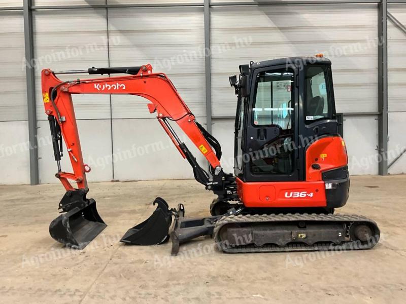 Kubota U36-4 minikotró / 2018 / 2 268 üzemóra / Lízing 20%-tól