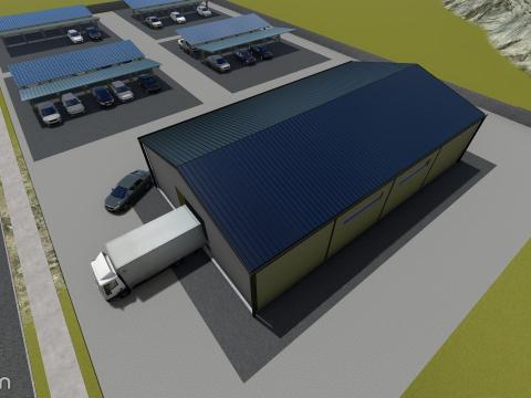 Csarnokszerkezet, csarnok, raktár, műhely, acélszerkezet Csarnokszerkezet, csarnok, raktár, műhely, acélszerkezet