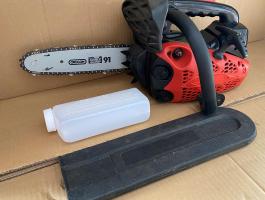 Egykezes benzines láncfűrész, 25.4ccm,  1.2Le gallyazó,  egykezes ágnyeső * Scheppach CSP 25 *