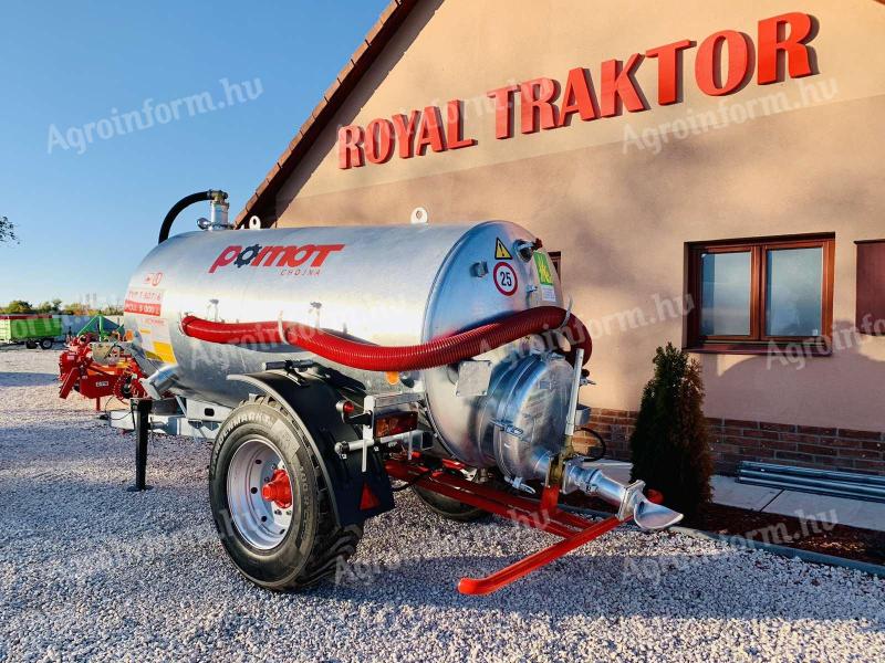 POMOT 5000L SZIPPANTÓ ÉS HÍGTRÁGYASZÓRÓ TARTÁLYKOCSI - RAKTÁRFRISSÍTŐ AKCIÓ A KÉSZLET EREJÉIG - ROYAL TRAKTOR