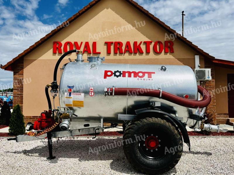 POMOT 6700L SZIPPANTÓ ÉS HÍGTRÁGYASZÓRÓ TARTÁLYKOCSI - RAKTÁRFRISSÍTŐ AKCIÓ A KÉSZLET EREJÉIG - ROYAL TRAKTOR