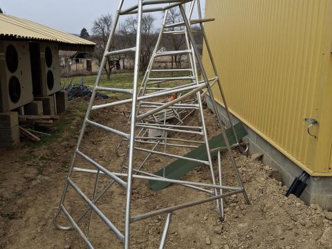 Gyümölcszedő, állvány, létra használt Gyümölcszedő, állvány, létra használt