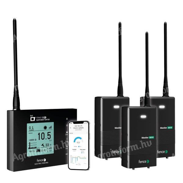 Univerzális online villanypásztor-felügyeleti készlet - WiFi Gateway GW100 és MX10 monitor